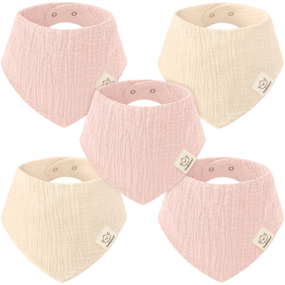 Lyra Muslin Bandana Bibs 46403757113530