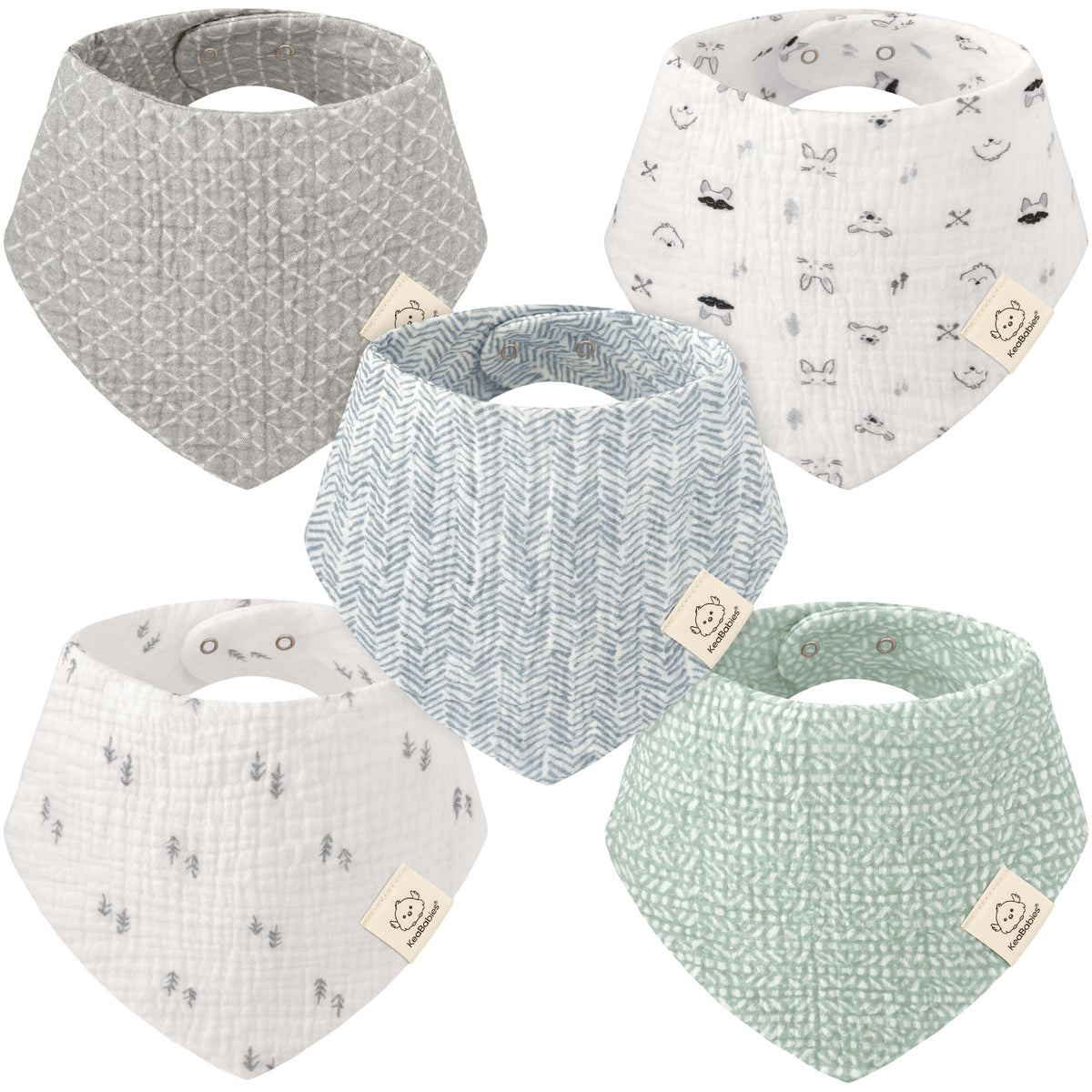 Lyra Muslin Bandana Bibs 46803250151610