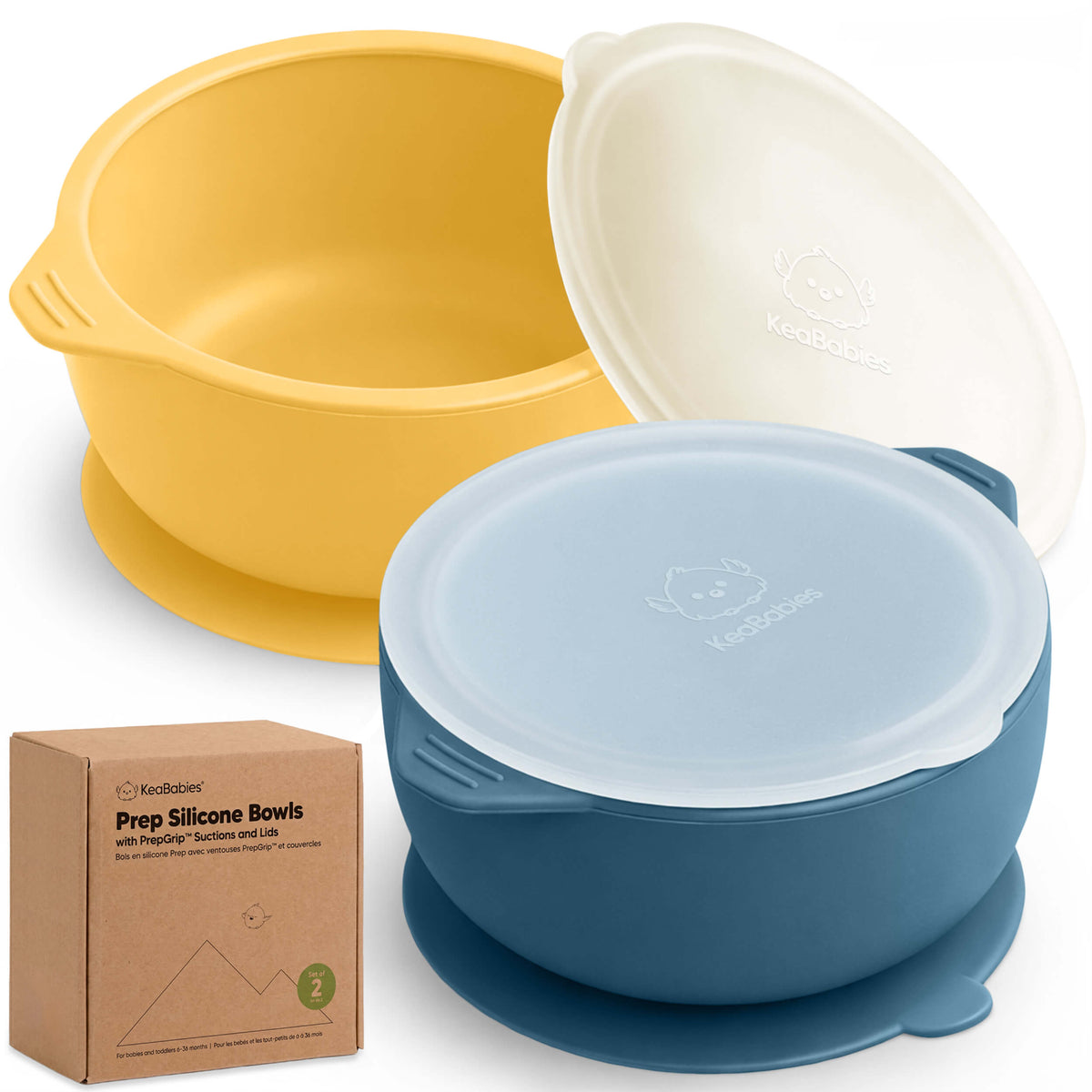 2-Pack Prep Silicone Suction Bowls 46926468382906