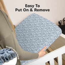 Load image into Gallery viewer, Soothe Fitted Crib Sheet (Excavation)
