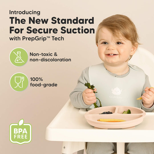 3-Pack Prep Silicone Suction Plates (Macaron)