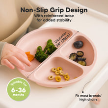 Load image into Gallery viewer, 3-Pack Prep Silicone Suction Plates with Lids (Amethyst)
