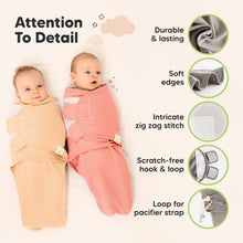 Load image into Gallery viewer, 3-Pack Soothe (Wren) Swaddle Wraps (Salmon)
