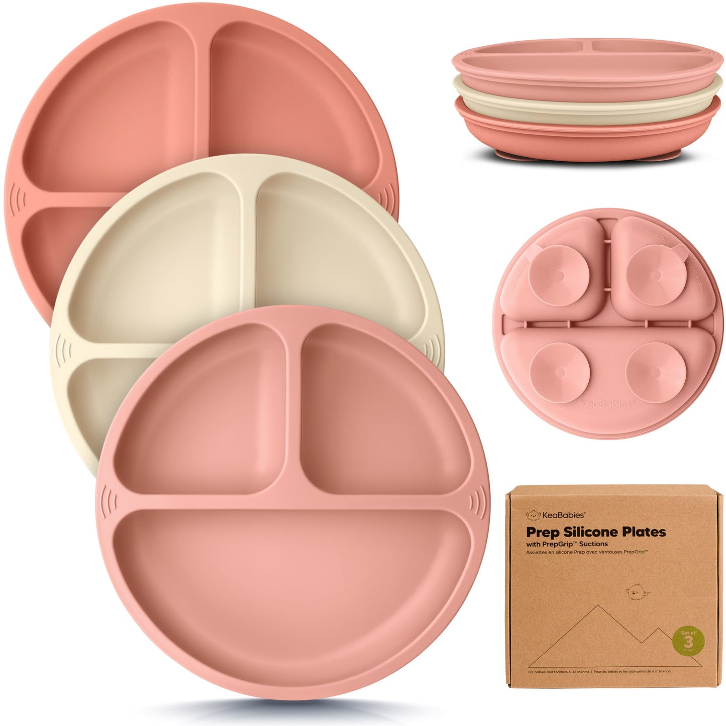 3-Pack Prep Silicone Suction Plates 28066398765242