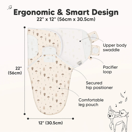 3-Pack Soothe Swaddle Wraps (Nibbles/Bruce)