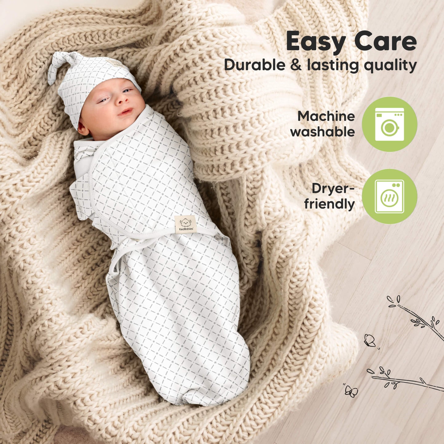 Easy Care: Durable & lasting quality
Machine washable, Dryer-friendly 32636852928698