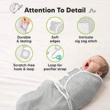 Load image into Gallery viewer, Attention To Detail: Durable &amp; lasting
Soft edges, Intricate zig zag stitch, Scratch-free hook &amp; loop, Loop for pacifier strap
