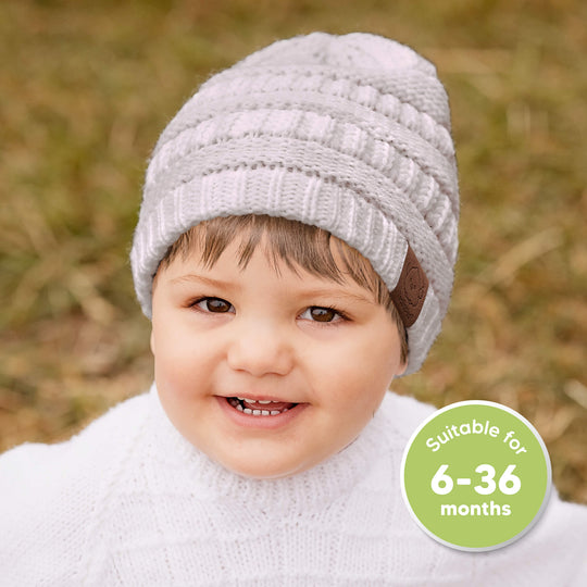 3-Pack Warmzy Baby Beanies (Mauve, M)