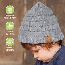 Load image into Gallery viewer, 3-Pack Warmzy Baby Beanies (Cloud)
