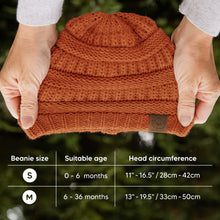 Load image into Gallery viewer, 3-Pack Warmzy Baby Beanies (Tawny, M)
