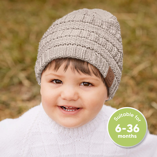 3-Pack Warmzy Baby Beanies (Pecan, M)