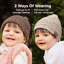 Load image into Gallery viewer, 3-Pack Warmzy Baby Beanies (Pecan, M)
