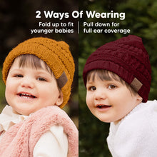 Load image into Gallery viewer, 3-Pack Warmzy Baby Beanies (Terracotta, M)
