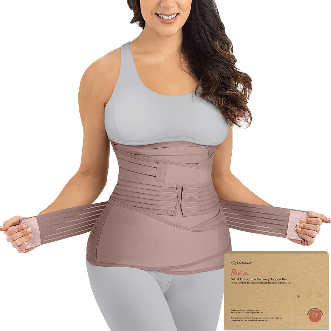 Revive 3-in-1 Postpartum Recovery Support Belt (Dusty Plum)