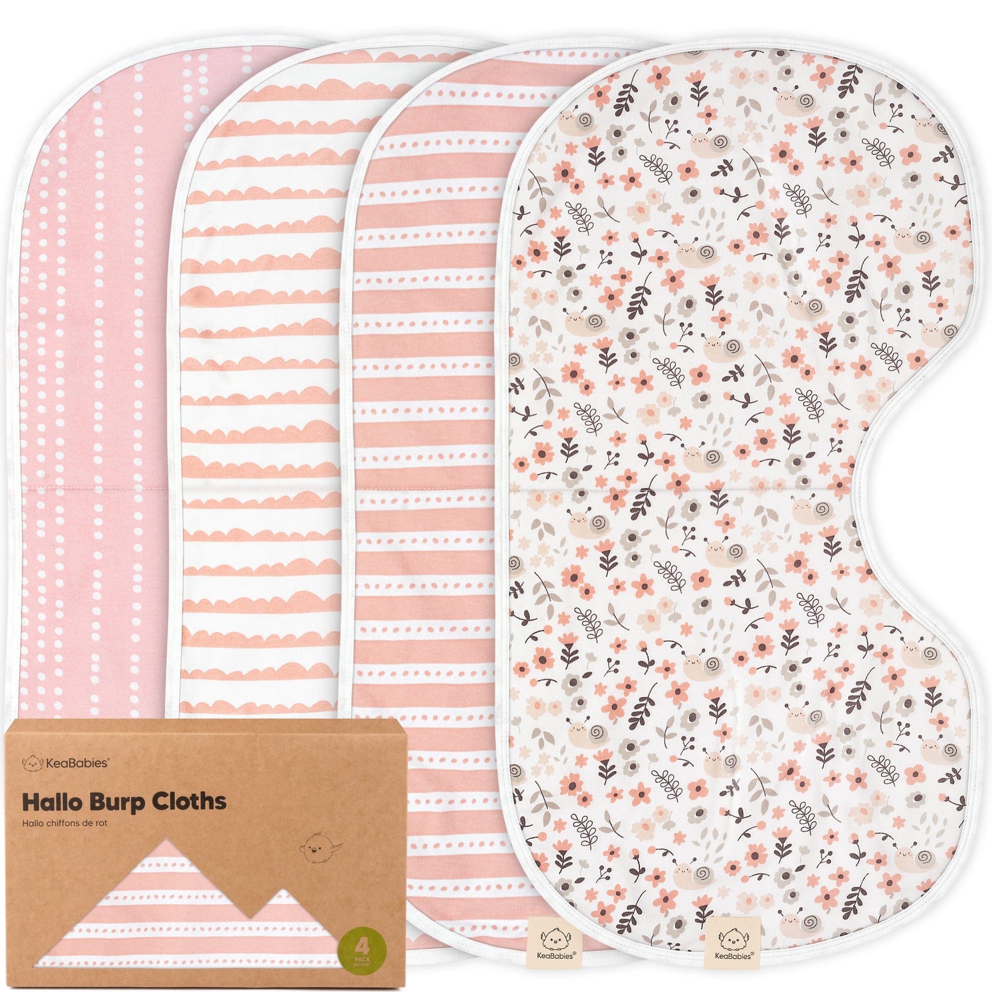 4-Pack Hallo Burp Cloths 28042151002298