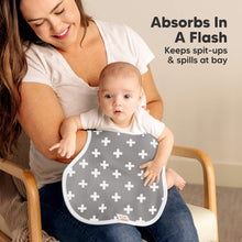 Load image into Gallery viewer, 4-Pack Hallo Burp Cloths (Grayscape)
