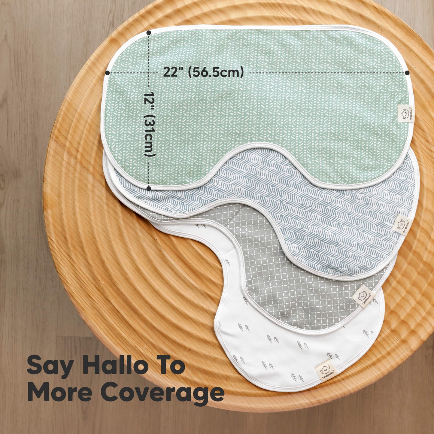 Say Hallo To More Coverage 
22" (56.5 cm) x 12" (31 cm) 28042070425786