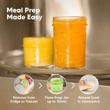 Load image into Gallery viewer, 4-Pack Prep Jars Food Glass Containers (Kea)

