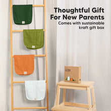 Load image into Gallery viewer, 5-Pack Lumi Muslin Burp Cloths (Palms)
