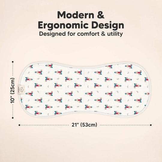 Softe Muslin Baby Burp Cloth (Toy Land)