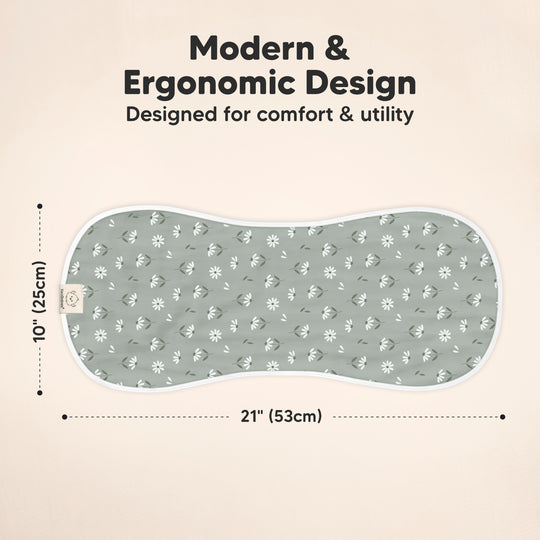 Softe Muslin Baby Burp Cloth (Fleur)