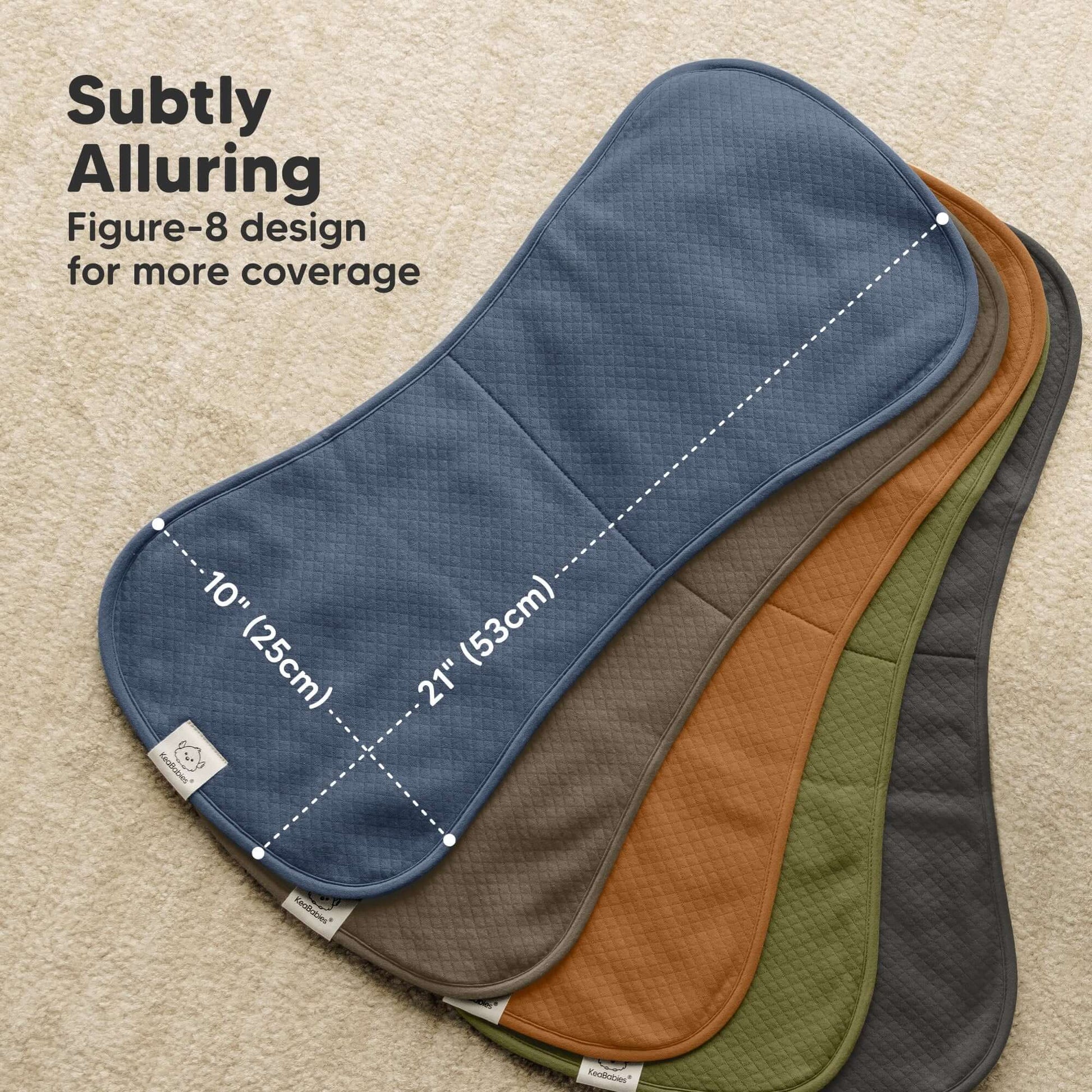 Subtly Alluring Figure-8 design for more coverage 21" x 10" (53x25cm) 27922575720634