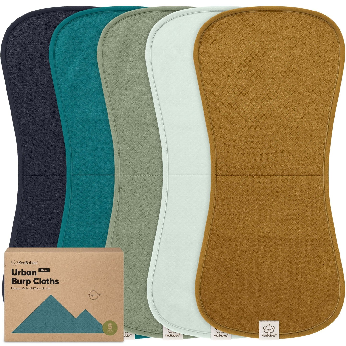 5-Pack Urban Quin Burp Cloths 27922457886906