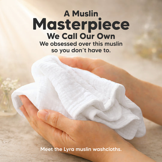 Lyra Muslin Baby Washcloths