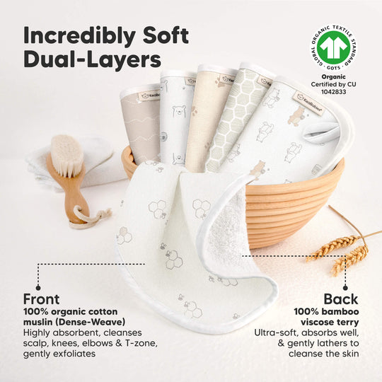 6-Pack Cami Baby Washcloths (Bumbly)