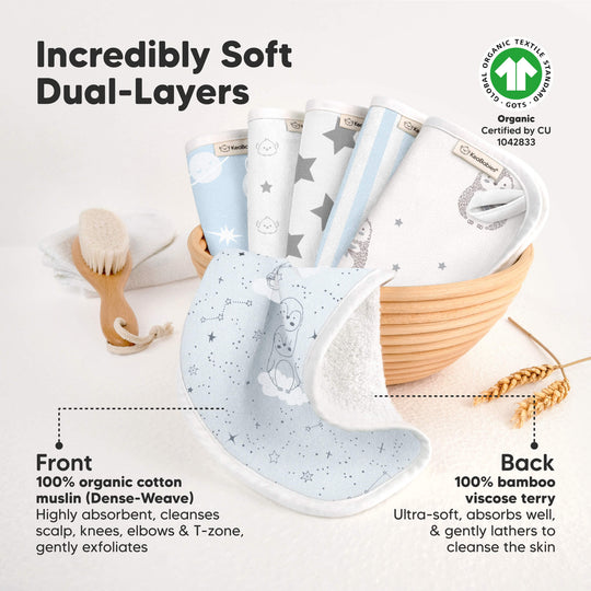 6-Pack Cami Baby Washcloths (Constellation)