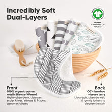 Load image into Gallery viewer, 6-Pack Cami Baby Washcloths (Grayscape)
