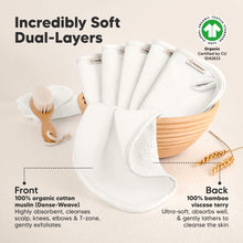 Load image into Gallery viewer, 6-Pack Cami Baby Washcloths (Soft White)
