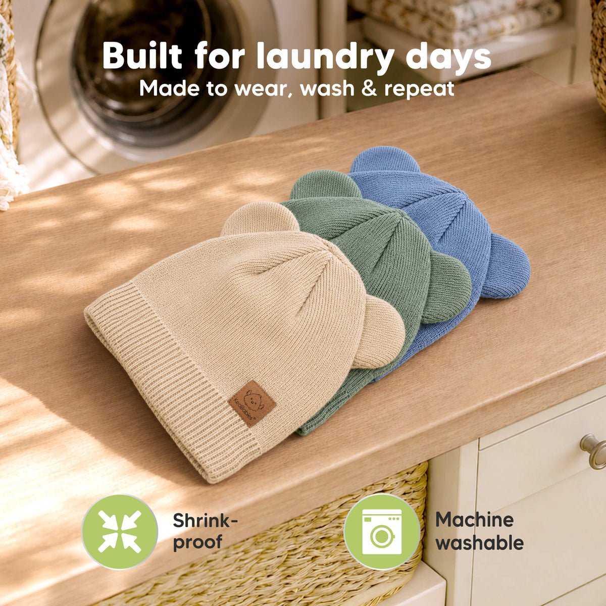 Built for laundry days - Made to wear, wash and repeat (Shrink proof and machine washable)
 47148184535226
