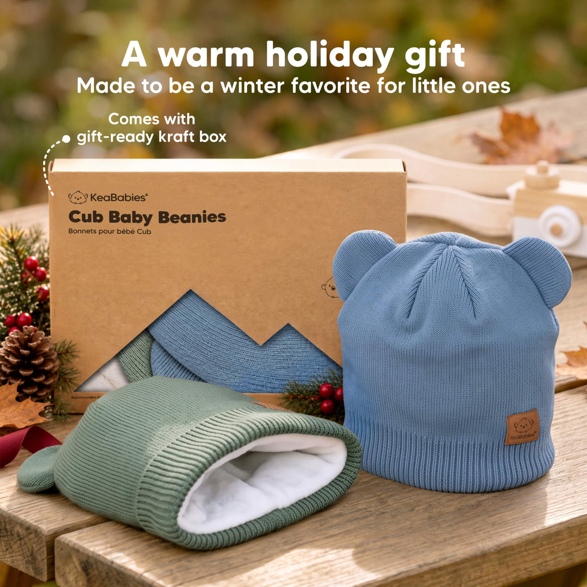 A warm holiday gift - Made to be a winter favorite for little ones (Comes with gift-ready kraft box) 47148184600762