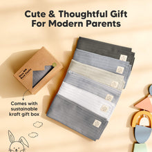 Load image into Gallery viewer, 6-Pack Shea (Stria) Burp Cloths (Granite)
