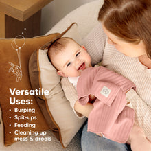 Load image into Gallery viewer, 6-Pack Shea (Stria) Burp Cloths (Mauve)
