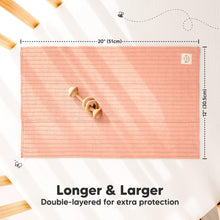 Load image into Gallery viewer, 6-Pack Shea (Stria) Burp Cloths (Muted Pastel)
