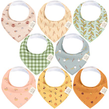 Load image into Gallery viewer, 8-Pack Organic Bandana Bibs (Boy)
