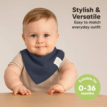 Load image into Gallery viewer, 8-Pack Organic Bandana Bibs (Eclipse)
