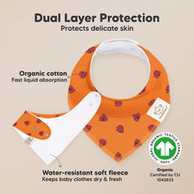 Load image into Gallery viewer, 8-Pack Organic Bandana Bibs (Fall Spores)
