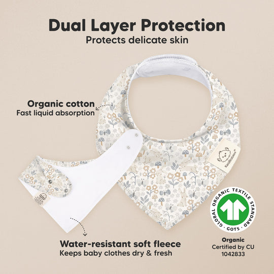 8-Pack Organic Bandana Bibs (Prairie)