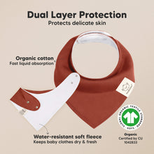 Load image into Gallery viewer, 8-Pack Organic Bandana Bibs (Sahara)

