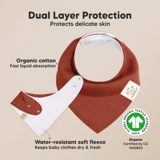 8-Pack Organic Bandana Bibs (Sahara)