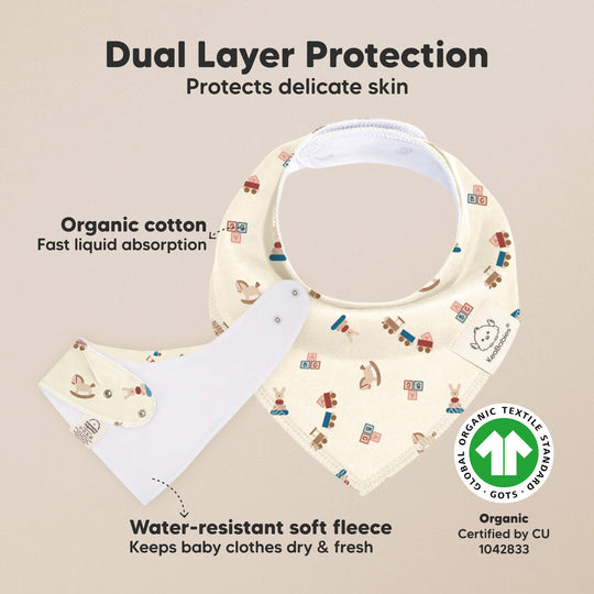 8-Pack Organic Bandana Bibs (Toy Land)