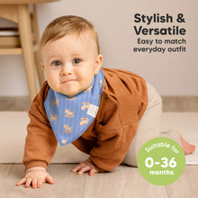 Load image into Gallery viewer, 8-Pack Organic Bandana Bibs (Toy Land)
