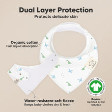 Load image into Gallery viewer, 8-Pack Organic Bandana Bibs (Roarsome)
