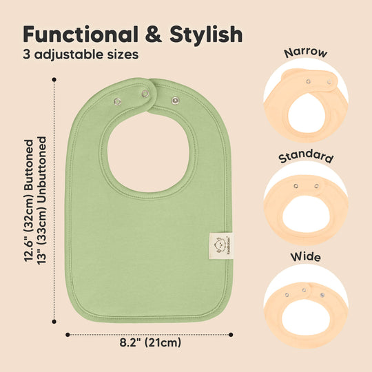 8-Pack Coast Drool Bibs (Dew)