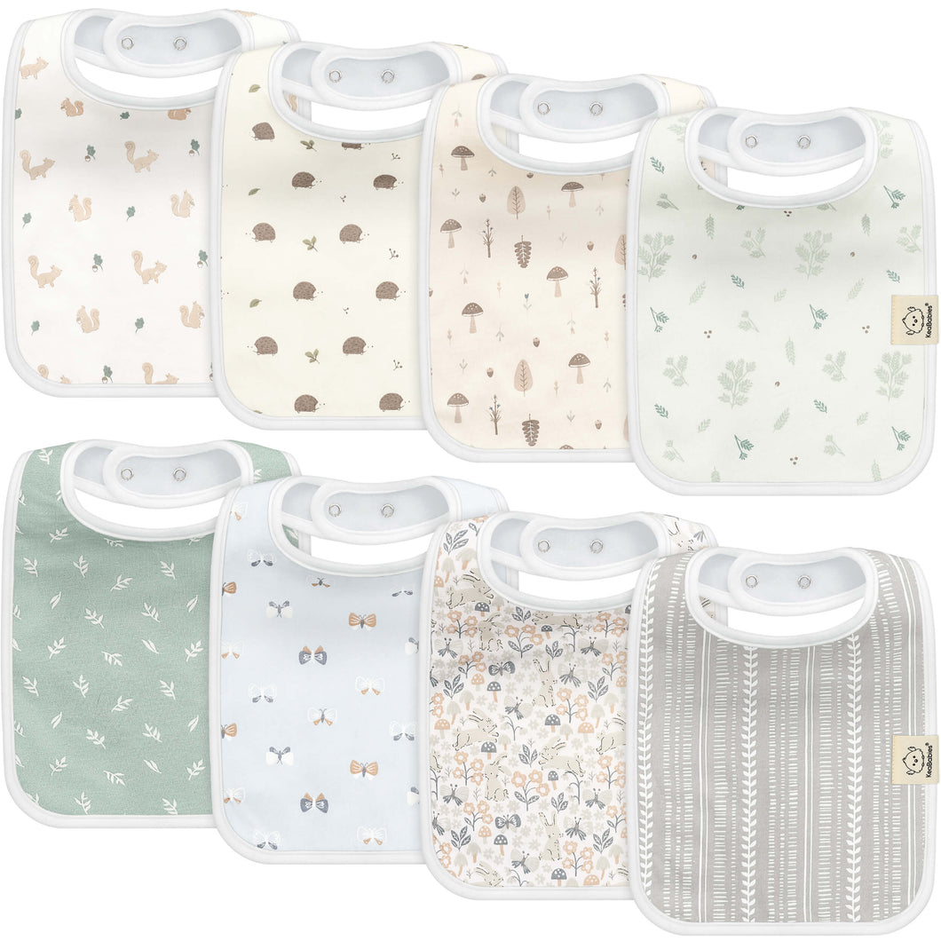 8-Pack Coast Drool Bibs (Prairie)