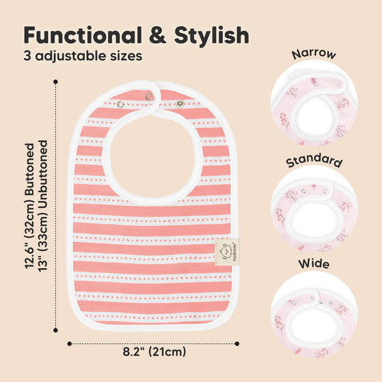 8-Pack Coast Drool Bibs (Sweet Charm)