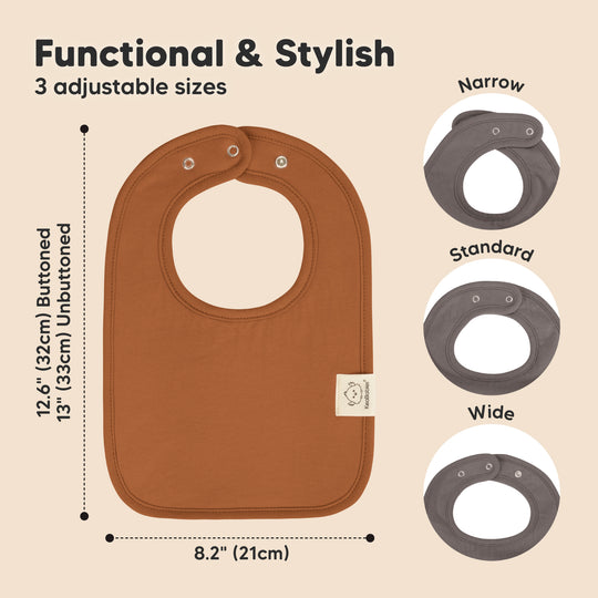 8-Pack Coast Drool Bibs (Terracotta)